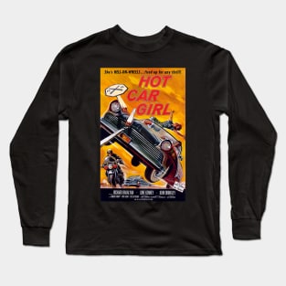 Classic 50's Teen Movie - Hot Car Girl Long Sleeve T-Shirt